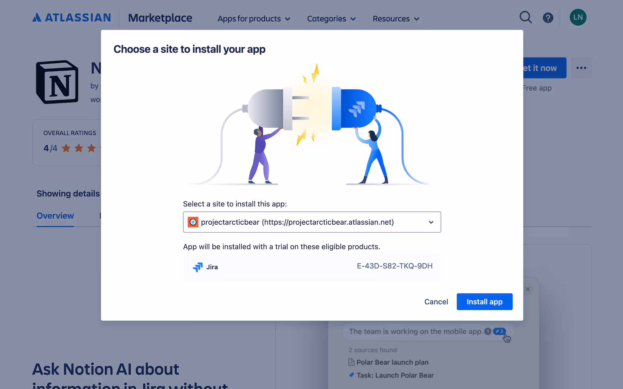 aide : configuration du connecteur dans jira