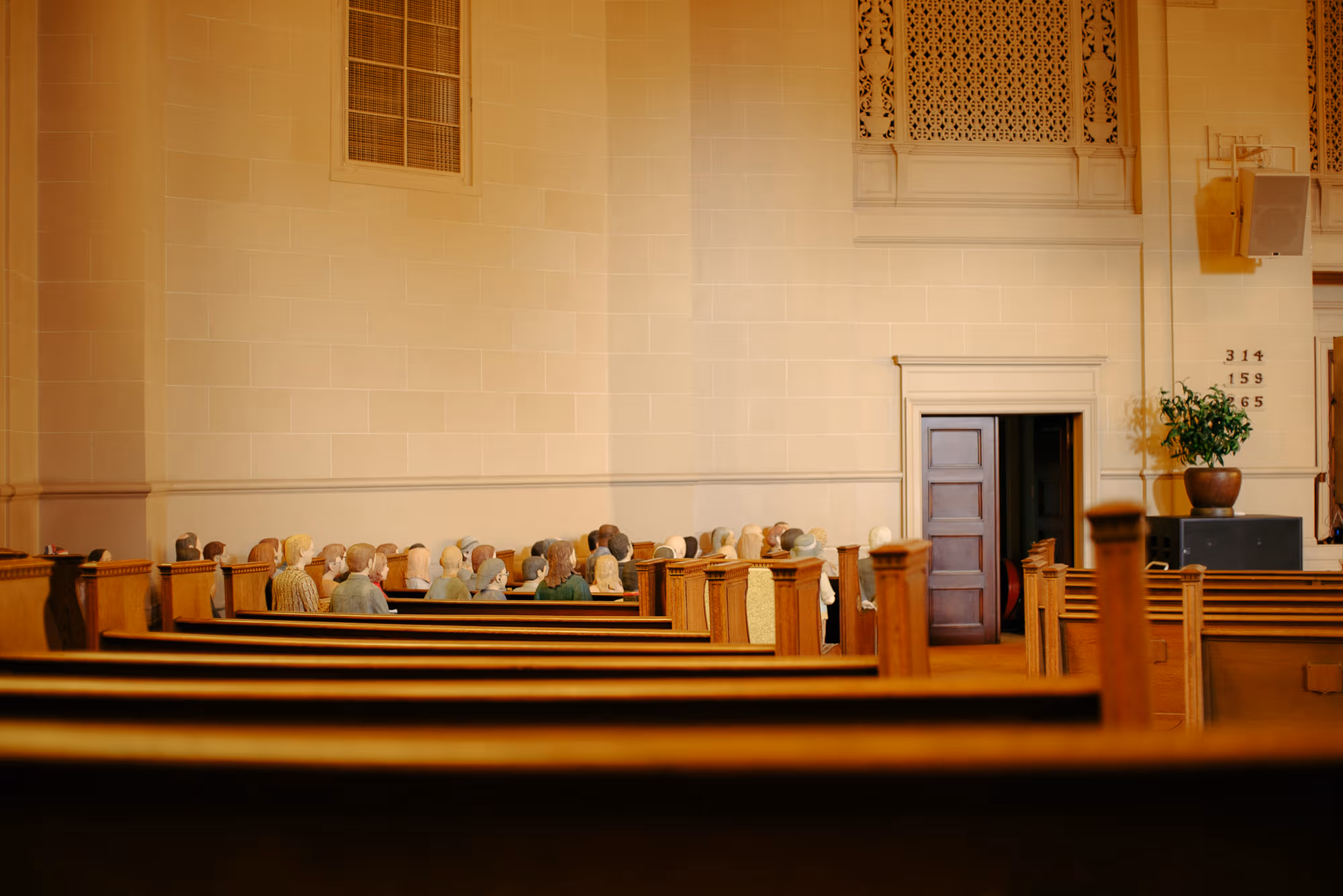 In the Archive's Great Room sit rows of miniatures, each representing a famous computing pioneer.