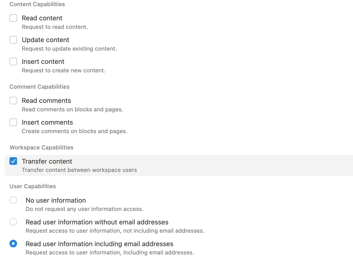 aide: api de transfert de contenu