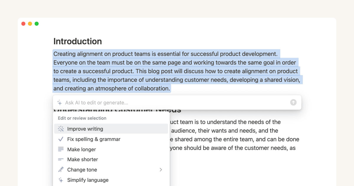 Utilisez l’IA de Notion pour optimiser vos notes et documents
