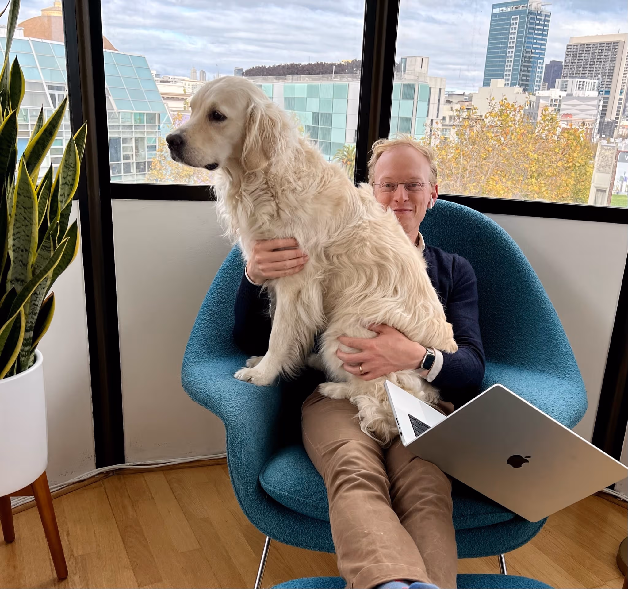 Andy and Shabu at work. Image from Andy Matuschak.