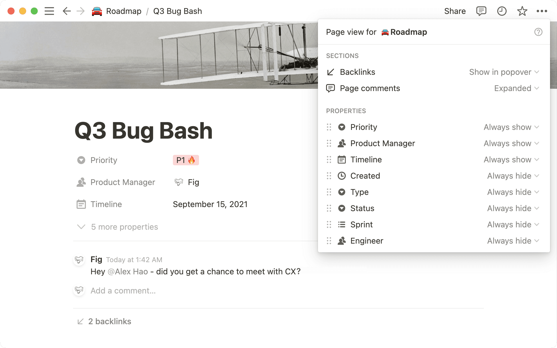 Personnaliser une page de base de données