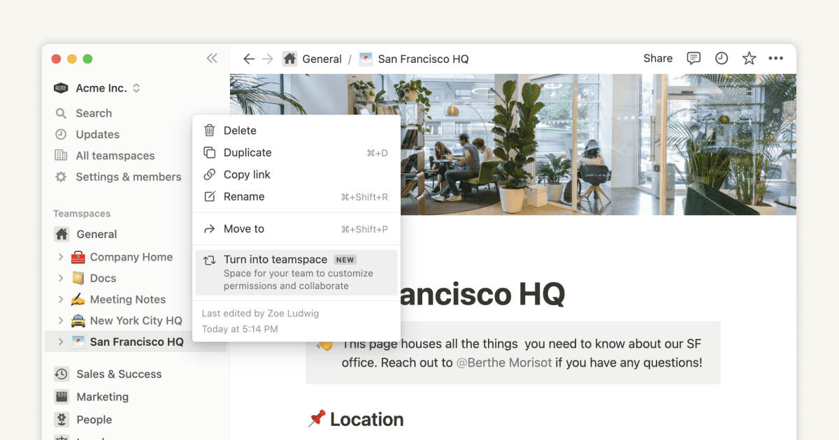 Configurer des espaces d’équipe pour votre organisation