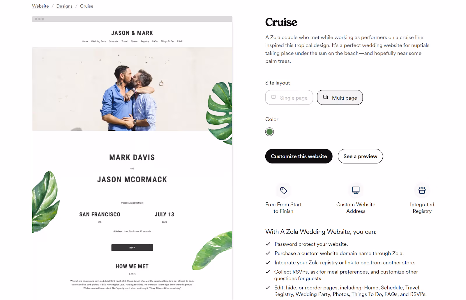 Zola template Cruise